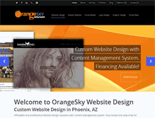 Tablet Screenshot of orangeskywebsites.com